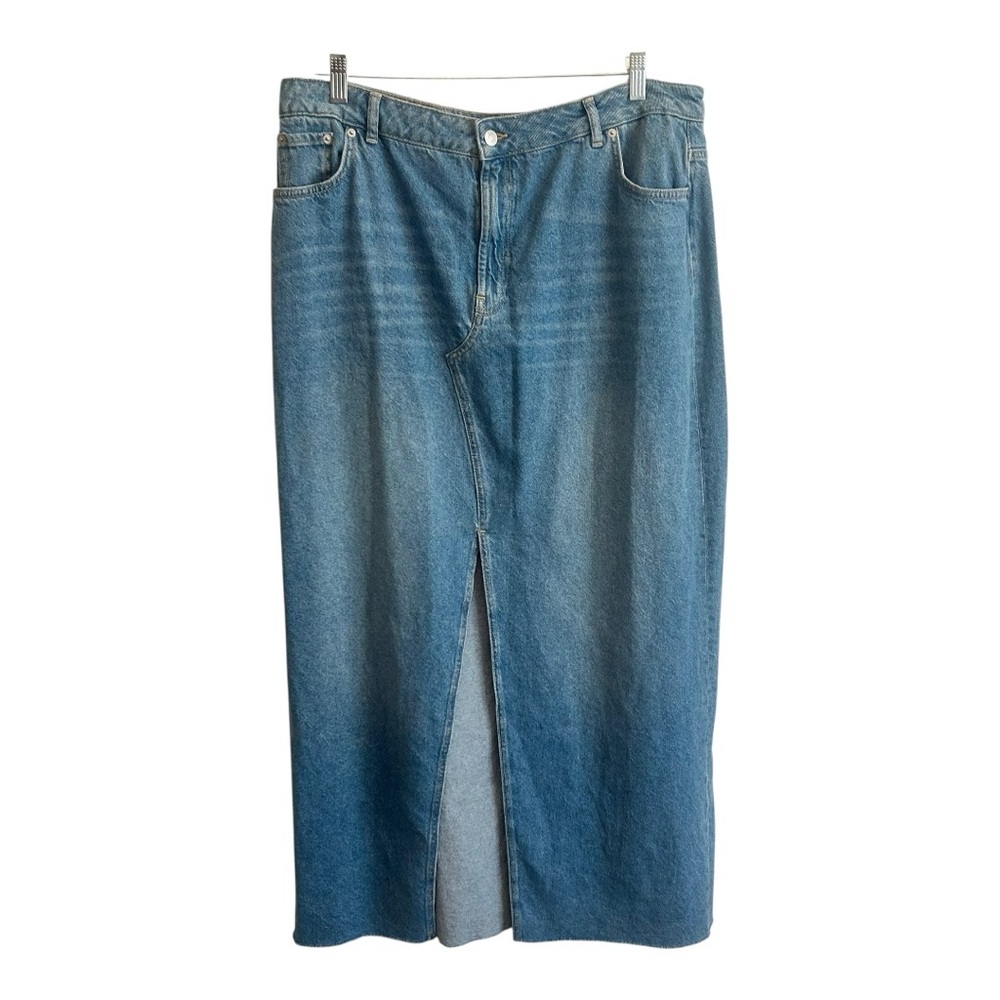 ASOS Denim Maxi Skirt Size 14